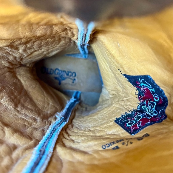 Old Gringo Bell Boots Turquoise Stitching and Stud Detail Cowboy Cowgirl Boots - Picture 10 of 12